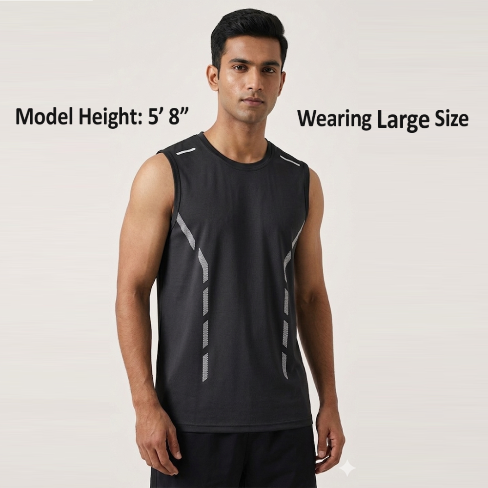 Pack of 3 Dri-Fit Gym Sandos For Mens(Code: ST-6959)