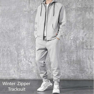 Grey Winter Zipper TrackSuit (Code: ST-6180)