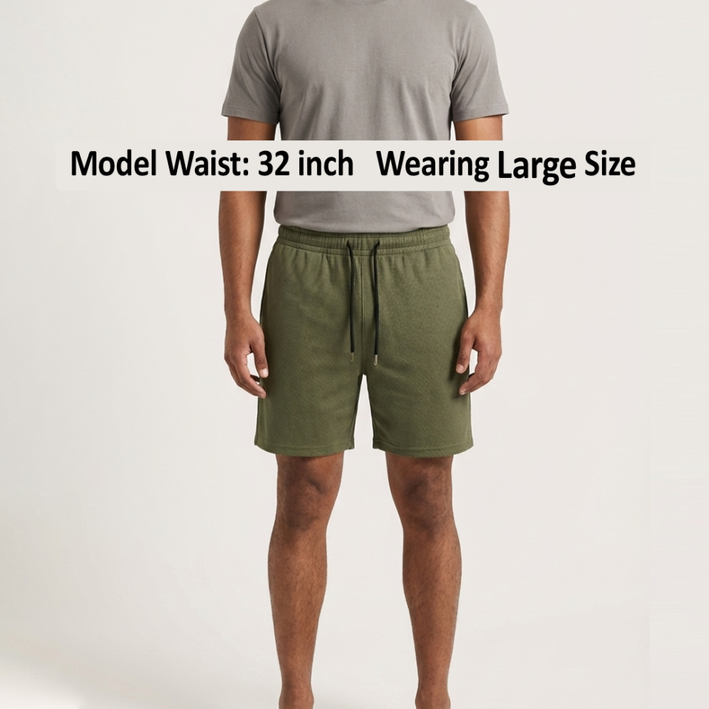 Pack Of 3 Textured Waffle Shorts (Code: 7005)