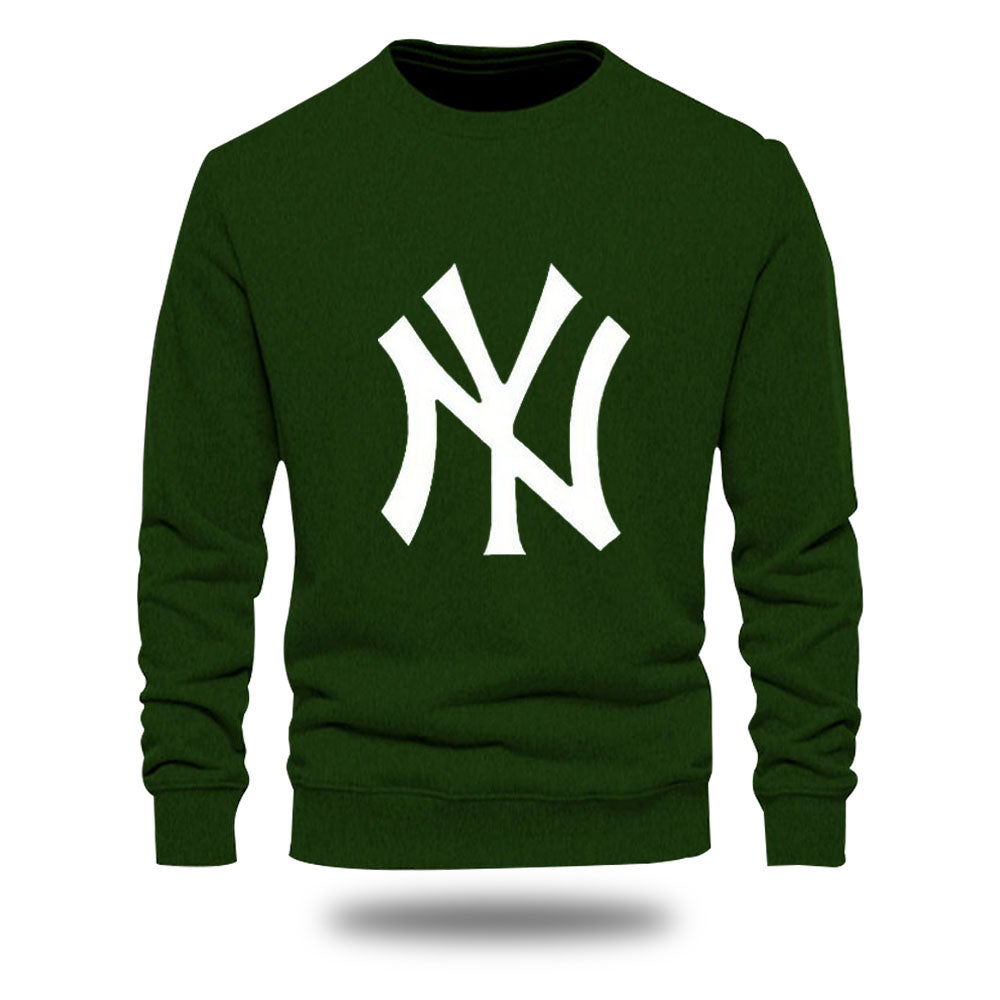 NY Olive Single Mens Sweatshirt (Code: ST-6926)