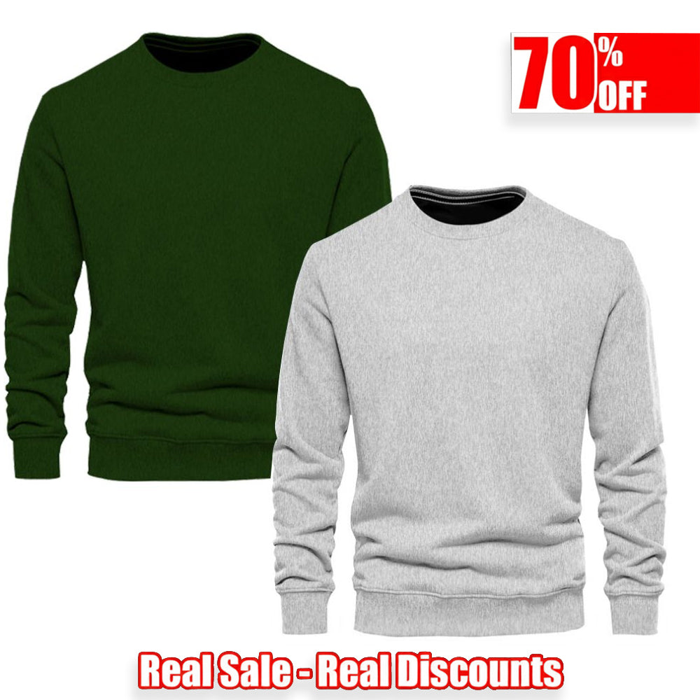 Pack of 2 PLAN OLIVE &amp; GREY Sweatshirt (Code: ST-6533)