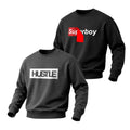 Pack of 2 Charcoal and Black Sweatshirts (Code: ST-7138)