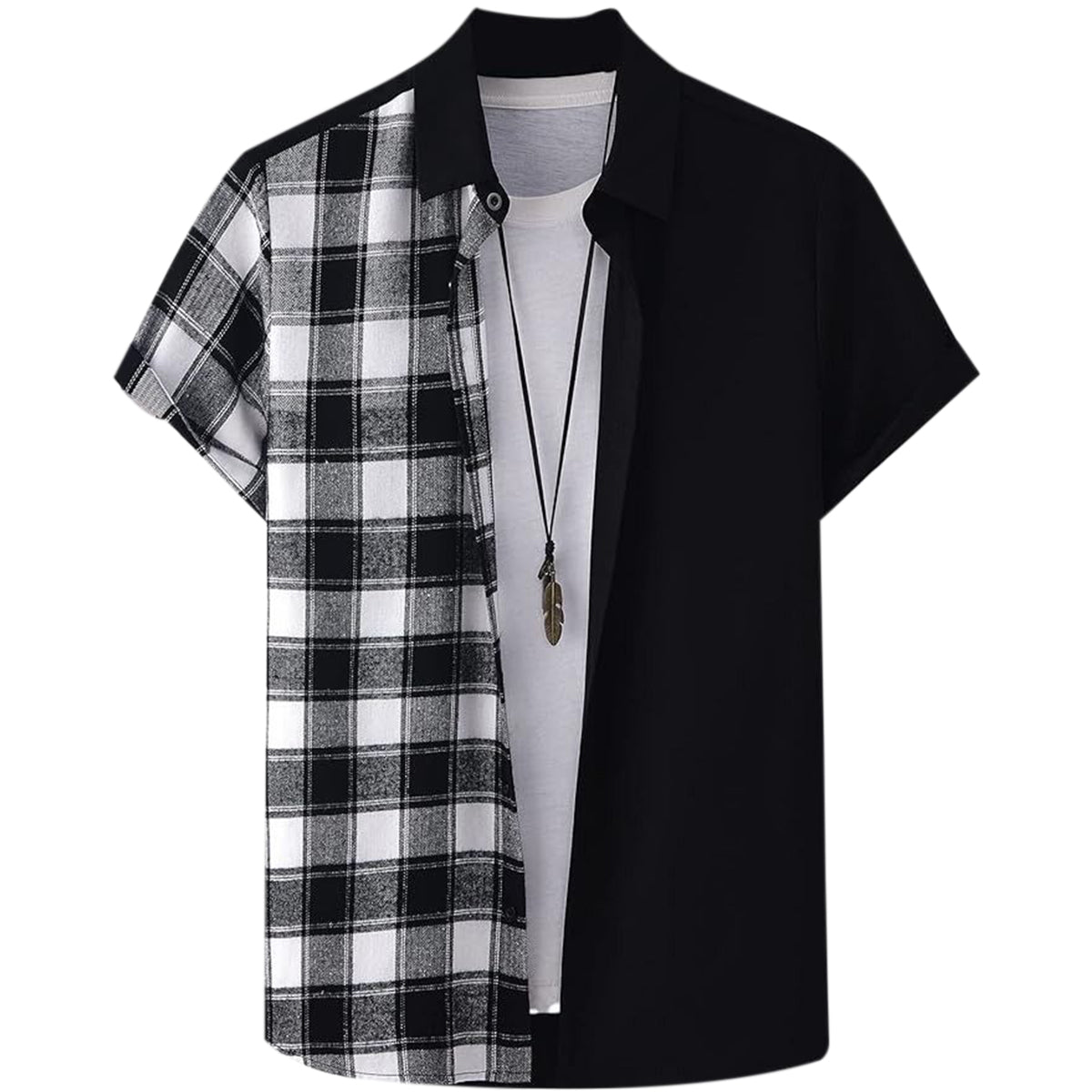 Half Checked Summer Tracksuit (Code: ST-6708)