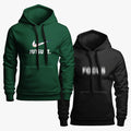 Pack Of 2 Printed Black & OliveHoodies (Code: ST-(6520)