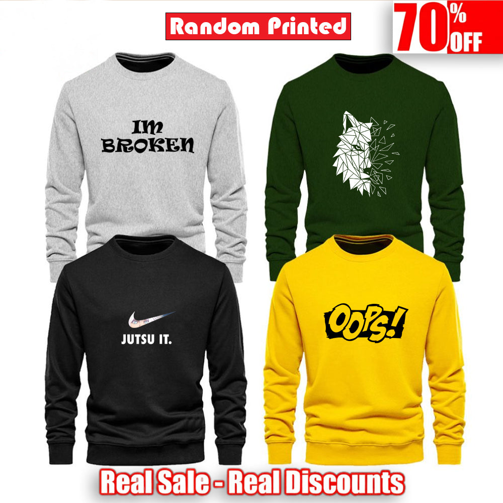 Single Random Printed Sweatshirts For Men's (Code: ST-6955)