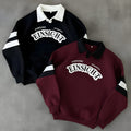 Sleeve Pannel Black and Maroon Printed Pack Of 2 Polo Sweatshirts (Code: ST-6944)
