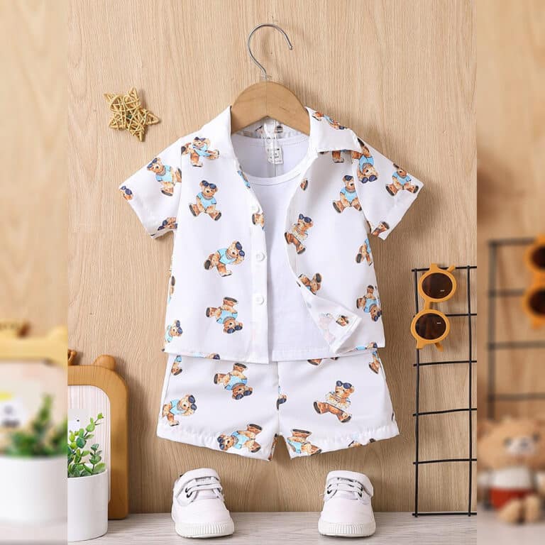 Bear Printed Suit For Kids (Code:ST-6283)
