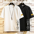 Pack of 2 Black & White T-Shirts (Code: ST-5934)