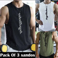 Pack of 3 Round Neck Sandos (Code: ST-6212)