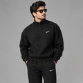 Black Halfzipper Tracksuit for Men (Code: ST-7146)