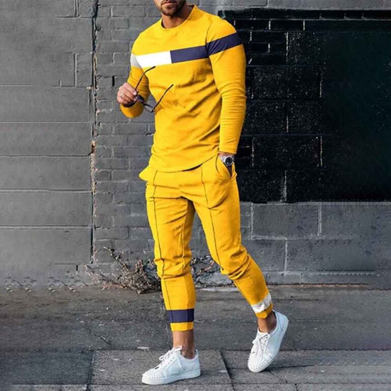 Full-Sleeve Yellow Panel Tracksuits (Code: ST-6231)