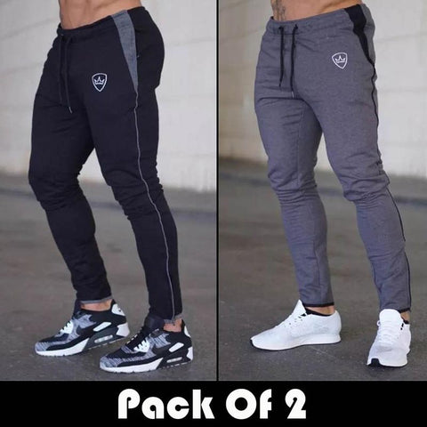 Pack of 2! Mens Fitness Workout Trousers (Code: ST-4185)