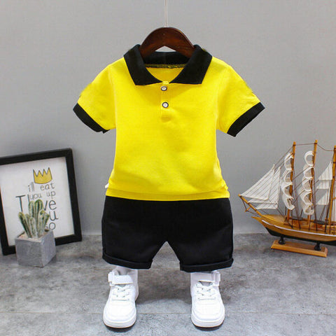 Yellow Polo Suit For Kids (Code: ST-5994)